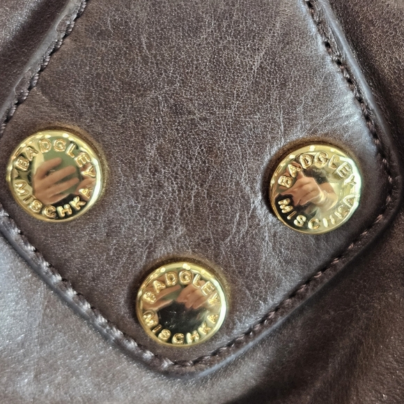 Bagdley Mischka Brown Hobo Handbag / Purse Soft Leather Adjustable Strap - Picture 11 of 15